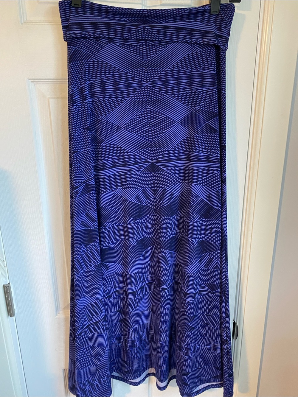 LuLaRoe Purple Geometric Maxi Skirt